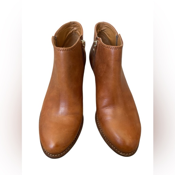 Antonio Melani Made in Brazil Women's Tan Leather Ankle Boots size 5.5 - Picture 3 of 7